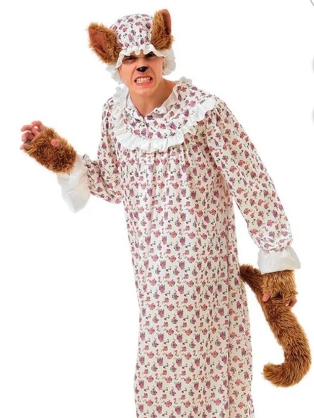 Big Bad Wolf Costume Nightgown - Floral Print